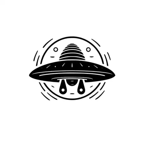 Alien Ufo Silhouette SVG Design | SVG Files for Cricut & Print