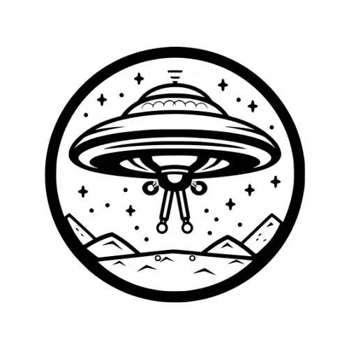 Alien Ufo Silhouette SVG Design | SVG Files for Cricut & Print