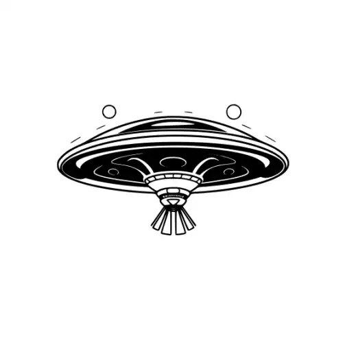 Alien Ufo Silhouette SVG Design | SVG Files for Cricut & Print