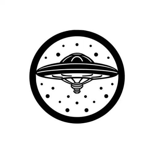 Alien Ufo Silhouette SVG Design | SVG Files for Cricut & Print