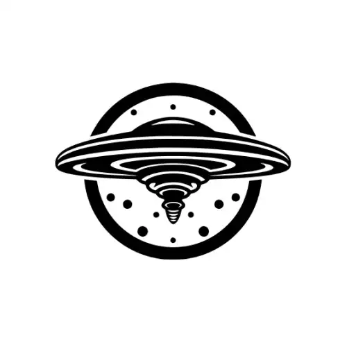 Alien Ufo Silhouette SVG Design | SVG Files for Cricut & Print