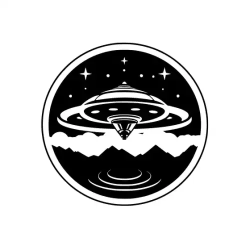 Alien Ufo Silhouette SVG Design | SVG Files for Cricut & Print