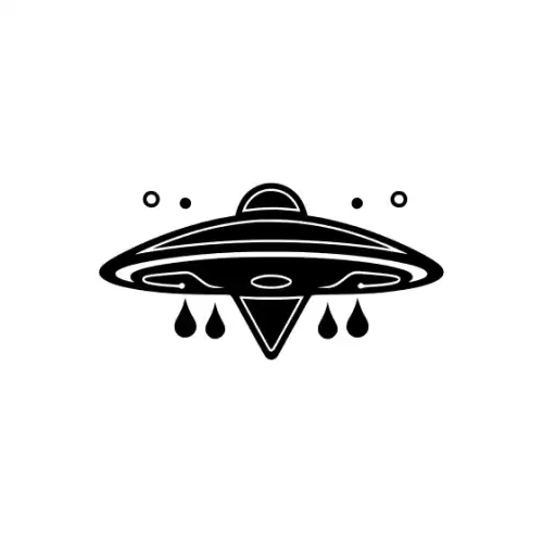 Alien Ufo Silhouette SVG Design | SVG Files for Cricut & Print