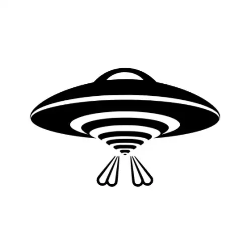 Alien Ufo Silhouette SVG Design | SVG Files for Cricut & Print