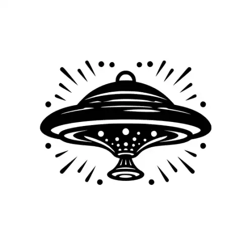 Alien Ufo Silhouette SVG Design | SVG Files for Cricut & Print