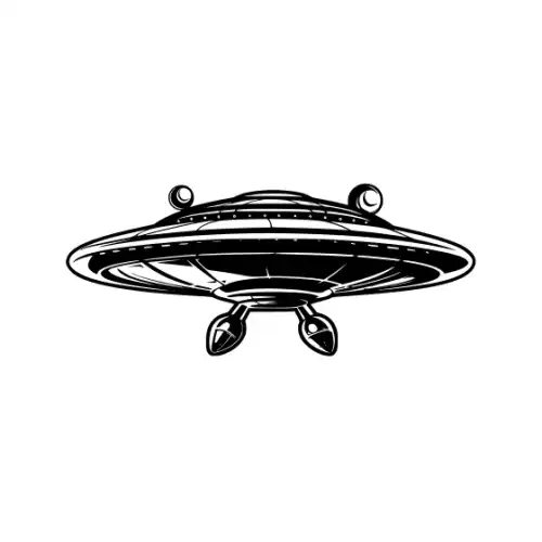 Alien Ufo Silhouette SVG Design | SVG Files for Cricut & Print