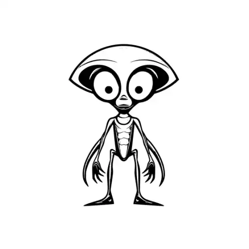Alien Ufo Silhouette SVG Design | SVG Files for Cricut & Print