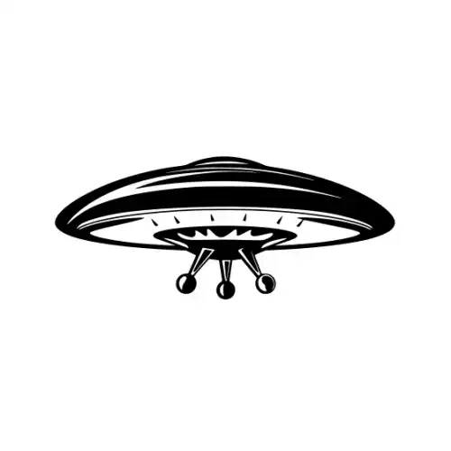Alien Ufo Silhouette SVG Design | SVG Files for Cricut & Print