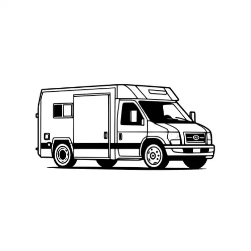 Ambulance Silhouette SVG Design | SVG Files for Cricut & Print