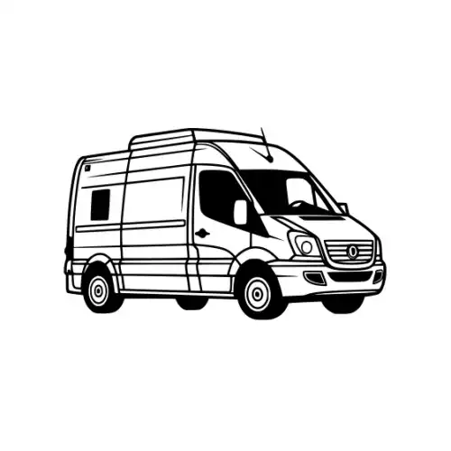 Ambulance Silhouette SVG Design | SVG Files for Cricut & Print