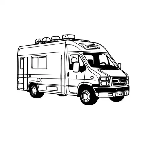 Ambulance Silhouette SVG Design | SVG Files for Cricut & Print