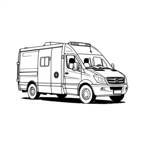 Ambulance Silhouette SVG Design | SVG Files for Cricut & Print