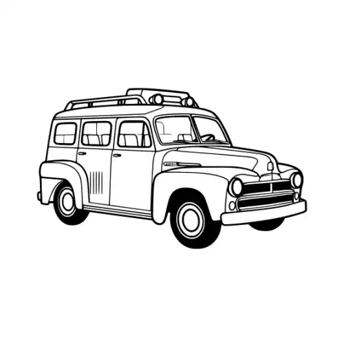 Ambulance Silhouette SVG Design | SVG Files for Cricut & Print