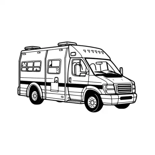 Ambulance Silhouette SVG Design | SVG Files for Cricut & Print