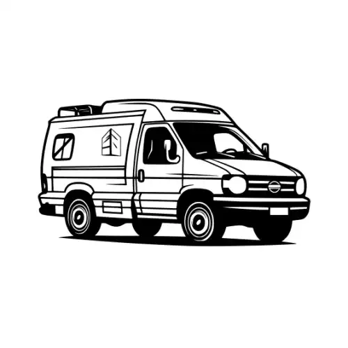 Ambulance Silhouette SVG Design | SVG Files for Cricut & Print