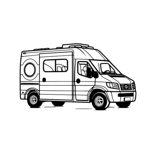 Ambulance Silhouette SVG Design | SVG Files for Cricut & Print