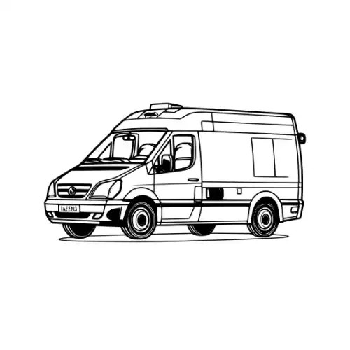 Ambulance Silhouette SVG Design | SVG Files for Cricut & Print