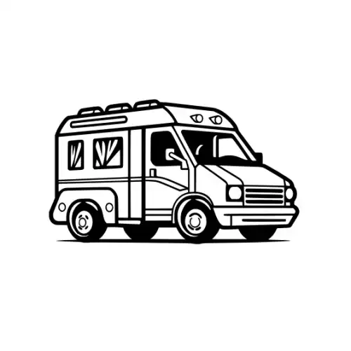 Ambulance Silhouette SVG Design | SVG Files for Cricut & Print