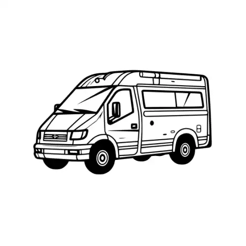 Ambulance Silhouette SVG Design | SVG Files for Cricut & Print