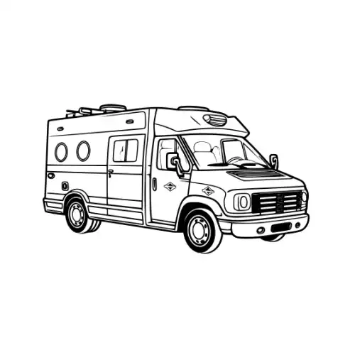 Ambulance Silhouette SVG Design | SVG Files for Cricut & Print