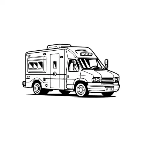 Ambulance Silhouette SVG Design | SVG Files for Cricut & Print