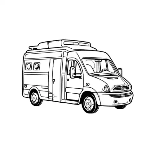 Ambulance Silhouette SVG Design | SVG Files for Cricut & Print