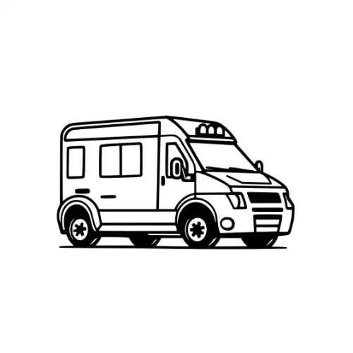 Ambulance Silhouette SVG Design | SVG Files for Cricut & Print