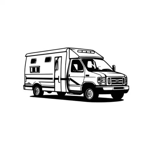 Ambulance Silhouette SVG Design | SVG Files for Cricut & Print