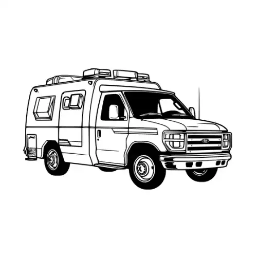 Ambulance Silhouette SVG Design | SVG Files for Cricut & Print