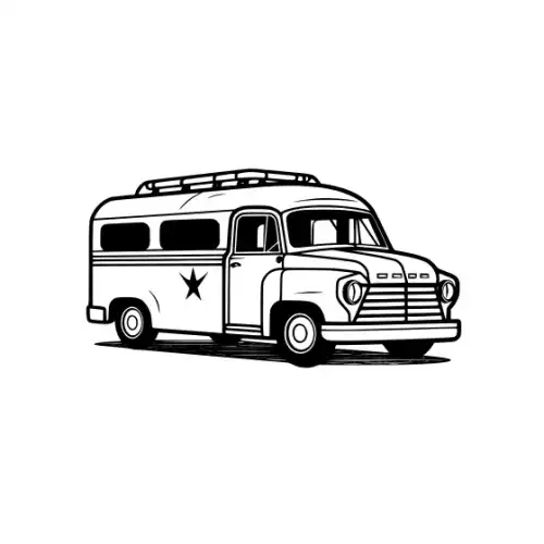 Ambulance Silhouette SVG Design | SVG Files for Cricut & Print