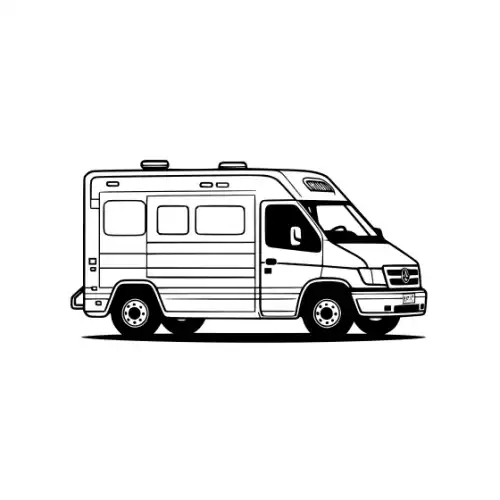 Ambulance Silhouette SVG Design | SVG Files for Cricut & Print