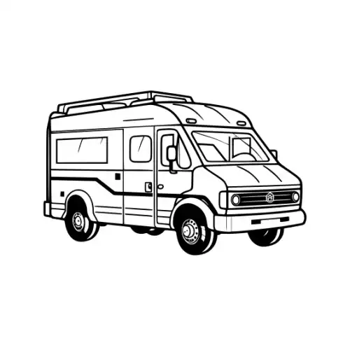 Ambulance Silhouette SVG Design | SVG Files for Cricut & Print