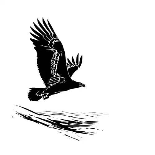 American Eagle Silhouette SVG Design | SVG Files for Cricut & Print