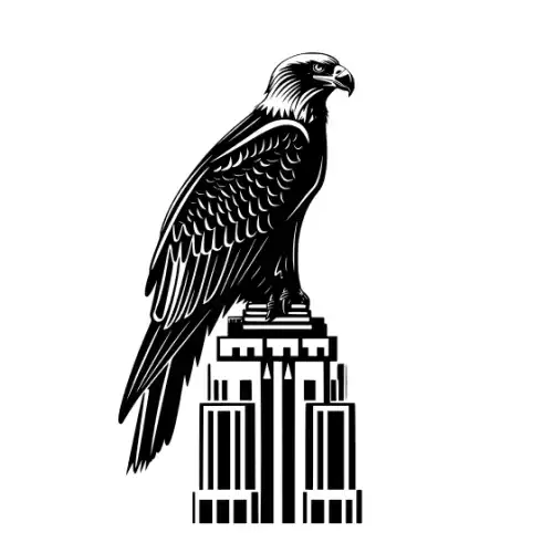 American Eagle Silhouette SVG Design | SVG Files for Cricut & Print