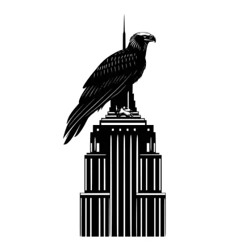 American Eagle Silhouette SVG Design | SVG Files for Cricut & Print