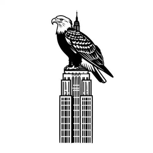 American Eagle Silhouette SVG Design | SVG Files for Cricut & Print