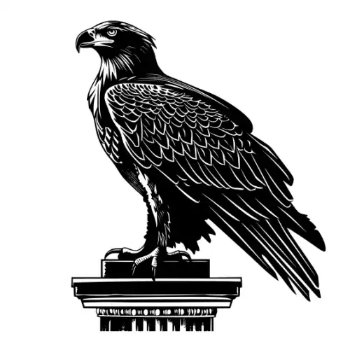 American Eagle Silhouette SVG Design | SVG Files for Cricut & Print