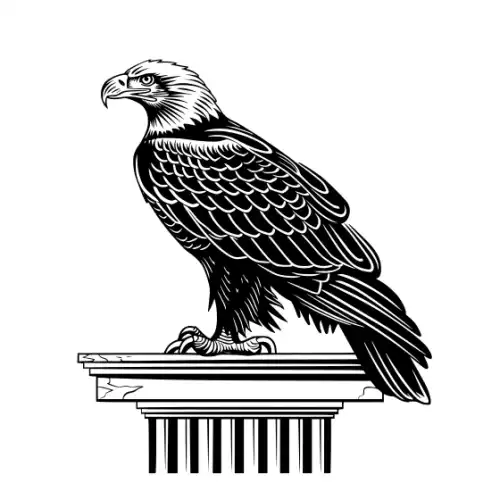 American Eagle Silhouette SVG Design | SVG Files for Cricut & Print