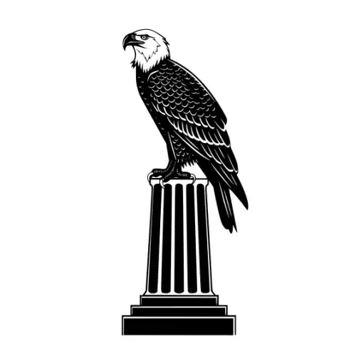 American Eagle Silhouette SVG Design | SVG Files for Cricut & Print