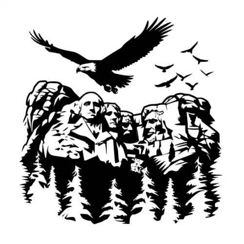 American Eagle Silhouette SVG Design | SVG Files for Cricut & Print