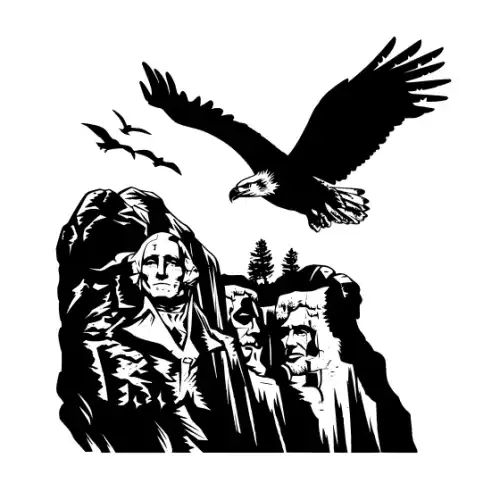 American Eagle Silhouette SVG Design | SVG Files for Cricut & Print