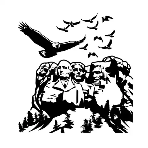 American Eagle Silhouette SVG Design | SVG Files for Cricut & Print