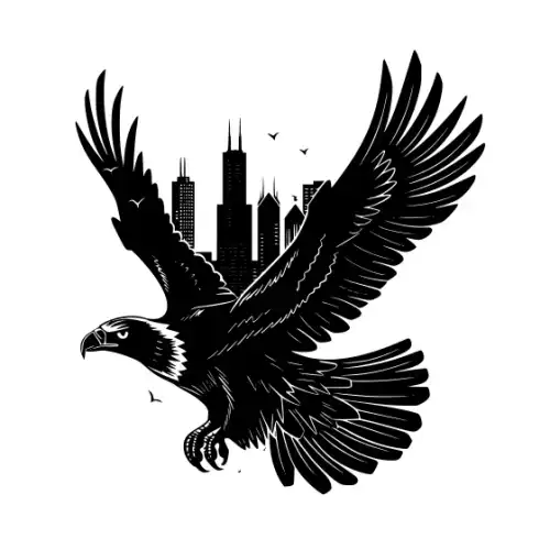 American Eagle Silhouette SVG Design | SVG Files for Cricut & Print