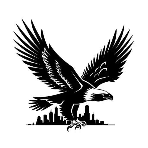 American Eagle Silhouette SVG Design | SVG Files for Cricut & Print