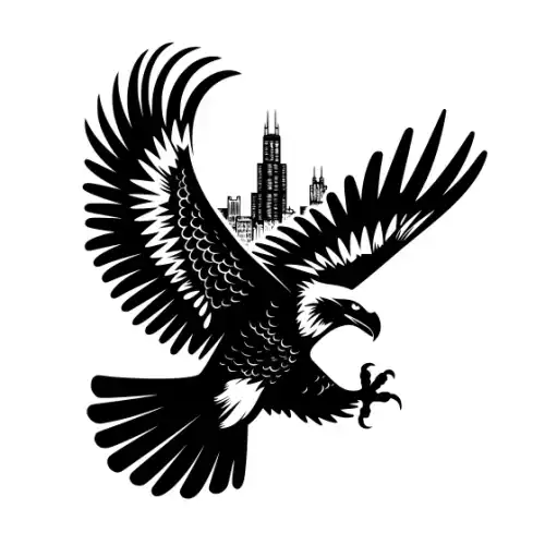 American Eagle Silhouette SVG Design | SVG Files for Cricut & Print