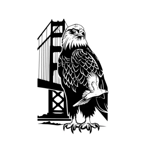 American Eagle Silhouette SVG Design | SVG Files for Cricut & Print