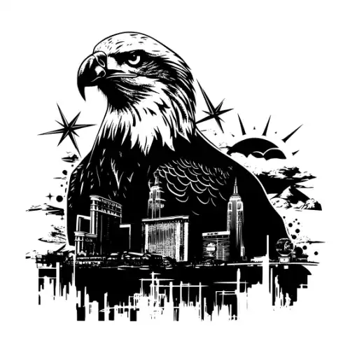 American Eagle Silhouette SVG Design | SVG Files for Cricut & Print