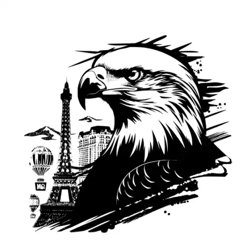 American Eagle Silhouette SVG Design | SVG Files for Cricut & Print