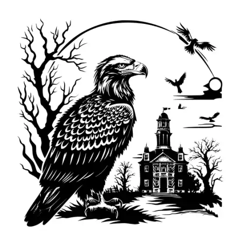 American Eagle Silhouette SVG Design | SVG Files for Cricut & Print