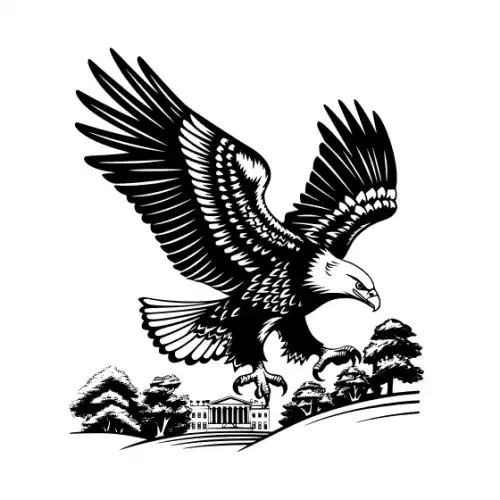 American Eagle Silhouette SVG Design | SVG Files for Cricut & Print